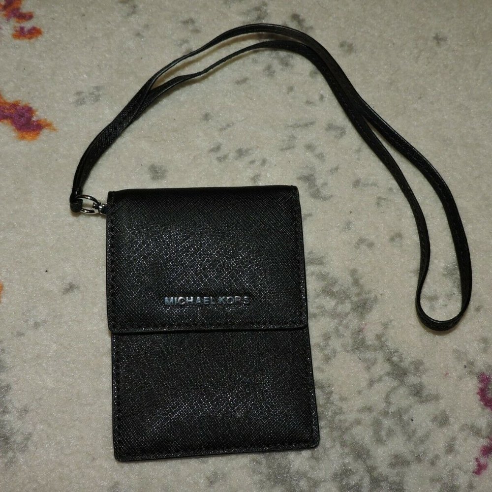Michael Kors Card ID Wallet Holder Black